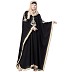 Kaftan abaya with Beige Embroidery work- Black Kaftan abaya with Beige Embroidery work- Black