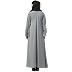 A-line embroidery abaya- Grey A-line embroidery abaya- Grey