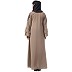 A-line embroidery abaya- Beige A-line embroidery abaya- Beige