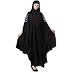 Irani Kaftan with Ruffled border- Black Irani Kaftan with Ruffled border- Black