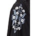 Irani Kaftan with Ruffled border- Black Irani Kaftan with Ruffled border- Black
