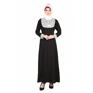 Exclusive Round Shape Black Abaya