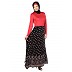 Stylist Wrinkled Skirt Pink Abaya  Stylist Wrinkled Skirt Pink Abaya