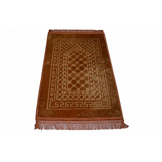 Imported premium Janamaz / prayer mat in Velvet- Brown