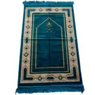 Janamaz / prayer mat in Velvet - Sea Blue