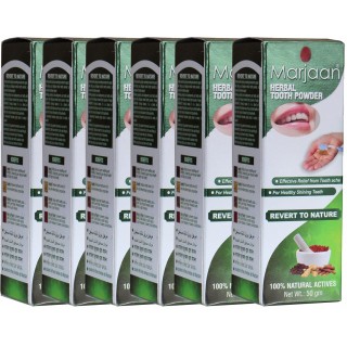 Marjaan Herbal Tooth Powder - 6 Pack