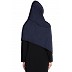 Classic hijab with black pearl lace border- Navy Blue color Classic hijab with black pearl lace border- Navy Blue color