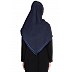 Premium Hijab with double tape border- Navy blue Premium Hijab with double tape border- Navy blue