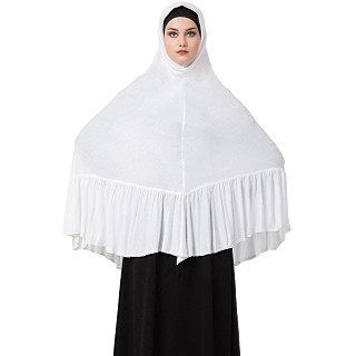 Premium Instant Hijab- White