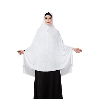 Premium Instant Hijab in Jersey fabric- White