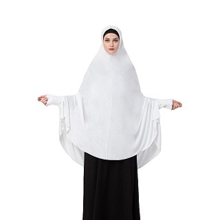 Premium Instant Hijab in Jersey fabric- White Color