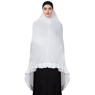 Premium Instant Hijab - White Color