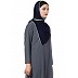 Classic hijab with white pearl lace border- Navy Blue color Classic hijab with white pearl lace border- Navy Blue color