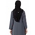 Classic hijab with white pearl lace border- Black color Classic hijab with white pearl lace border- Black color