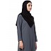 Classic hijab with black pearl lace border- Black color Classic hijab with black pearl lace border- Black color