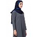 Premium Hijab with blue tape border- Navy blue color Premium Hijab with blue tape border- Navy blue color
