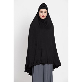 Premium Instant Hijab- Black Color