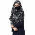Two loop Instant Hijab with a free under Hijab cap- Dark Grey print Two loop Instant Hijab with a free under Hijab cap- Dark Grey print