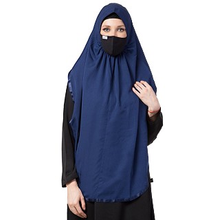 Instant Ready-to-wear Hijab - Navy Blue