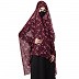 Instant Ready-to-wear Hijab - Maroon Print Instant Ready-to-wear Hijab - Maroon Print