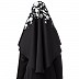 Instant Ready-to-wear Hijab - Black & White Flower Print Instant Ready-to-wear Hijab - Black & White Flower Print