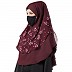Instant Ready-to-wear Hijab - Maroon Print Instant Ready-to-wear Hijab - Maroon Print