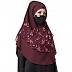Instant Ready-to-wear Hijab - Maroon Print Instant Ready-to-wear Hijab - Maroon Print