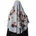 Instant Ready-to-wear Hijab Flower Printed - Grey Instant Ready-to-wear Hijab Flower Printed - Grey
