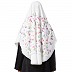 Instant Ready-to-wear Hijab Flower Printed - White Color Instant Ready-to-wear Hijab Flower Printed - White Color