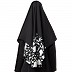 Instant Ready-to-wear Flower Printed Hijab - Black-White Instant Ready-to-wear Flower Printed Hijab - Black-White