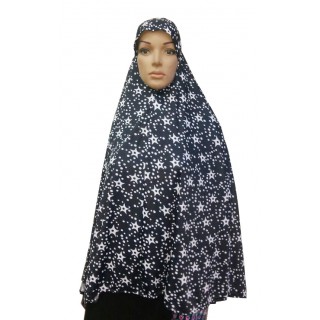 Jumbo Prayer Hijab Large-Star Print