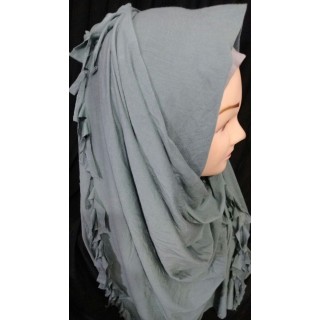 Grey Color Hijab - Jersey Fabric