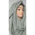 Black Polka dots both side wearable hijab Black Polka dots both side wearable hijab