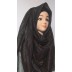 Black Glitter Party Wear Hijab Black Glitter Party Wear Hijab