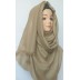 Cotton hijab - Golden Shimmer Party Wear Hijab Cotton hijab - Golden Shimmer Party Wear Hijab