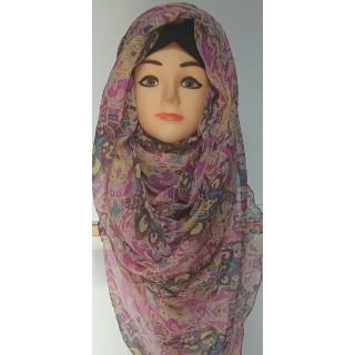 Light Purple Jasmine Print Mariam Hijab