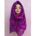 Purple Polka Dotted Cotton Stole  Purple Polka Dotted Cotton Stole