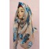 Peach Color Printed Cotton Hijab  Peach Color Printed Cotton Hijab