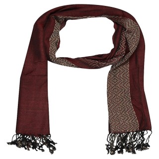 Premium Rolex Border Stole- Maroon