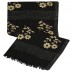 Premium Rolex Border Stole- Black Premium Rolex Border Stole- Black