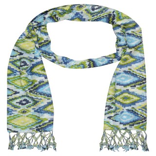 Printed Cotton Shaded Stole-white