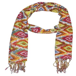 Cotton Shaded Stole-Multi printed