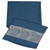 Premium Silk Border Stole- Blue Premium Silk Border Stole- Blue