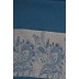 Premium Silk Border Stole- Blue Premium Silk Border Stole- Blue