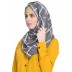 Designer cotton Grid hijab- Grey Designer cotton Grid hijab- Grey