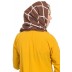 Designer cotton Grid hijab- Brown