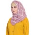 Designer cotton Grid hijab- Pink