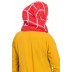 Designer cotton Grid hijab- Red