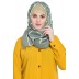 Designer cotton Grid hijab- Green