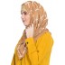 Designer cotton Grid hijab- Brown